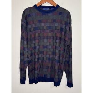 Northern Isles Men's Sweater Size Large Lightweight Acrylic Rayon Nylon